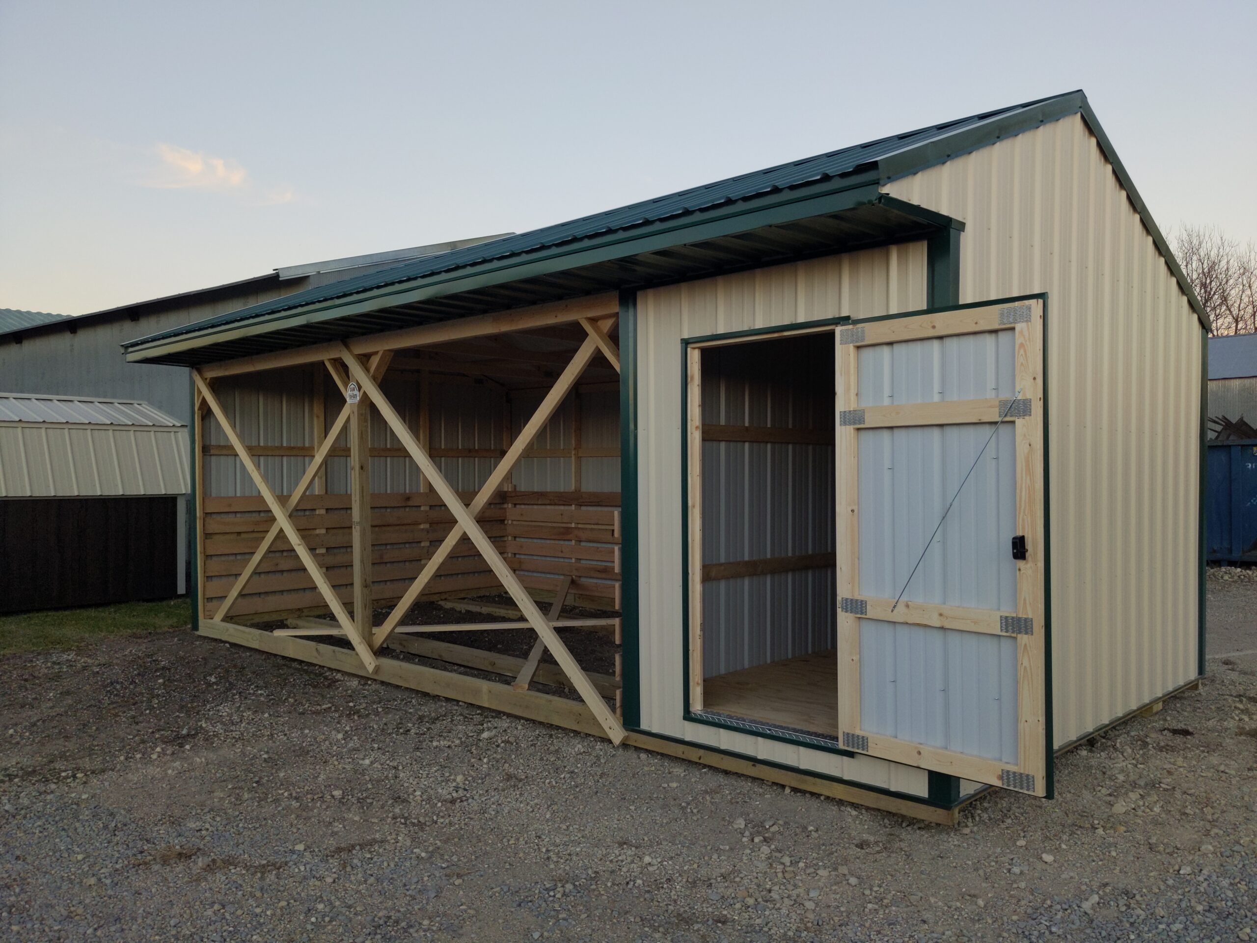 12'x24' Horse Shed Loafing Shed Portable Building Kansas City Missouri