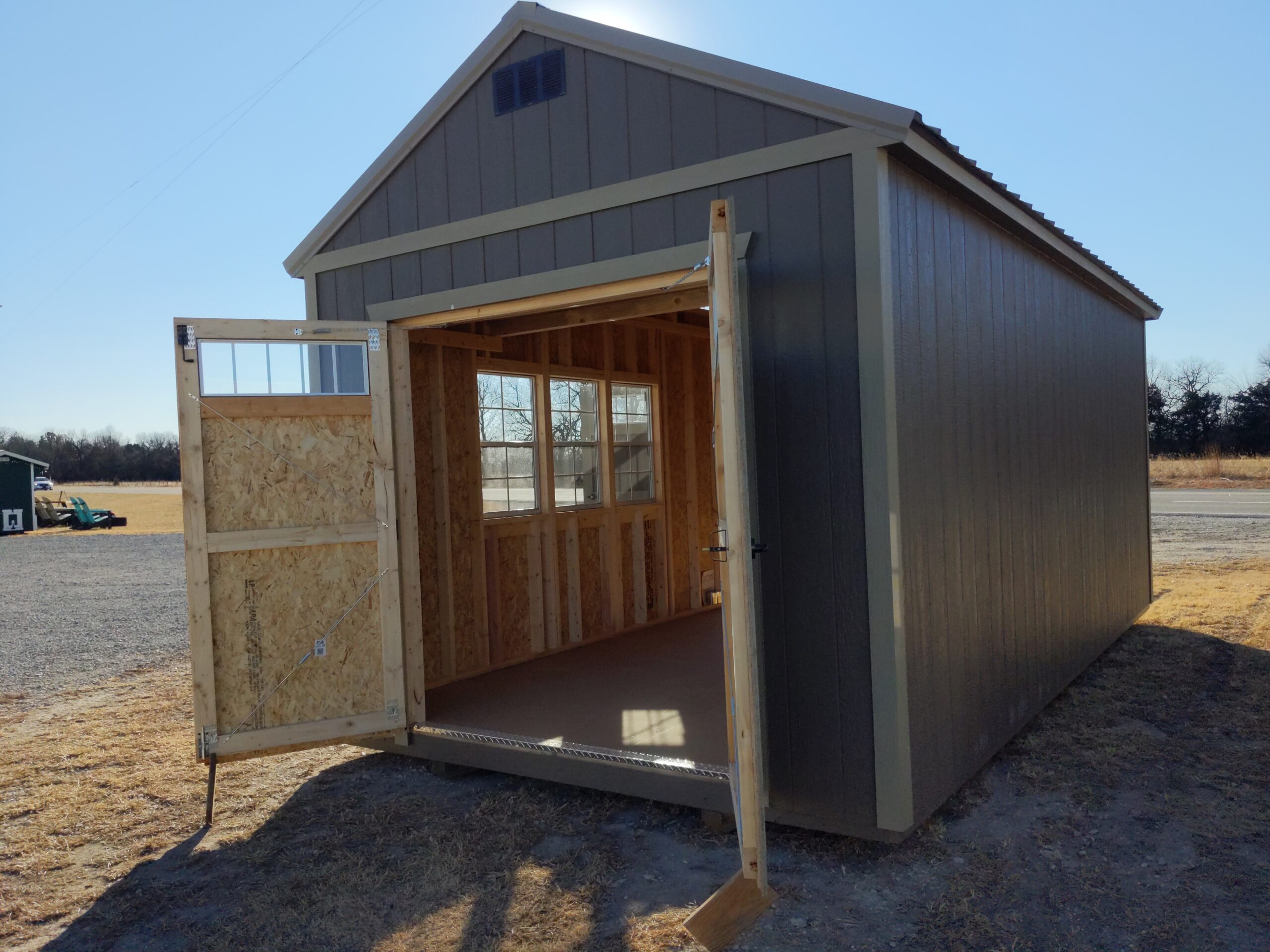 Riding Lawn Mower Storage Shed FOR SALE- Projective Portable Buildings