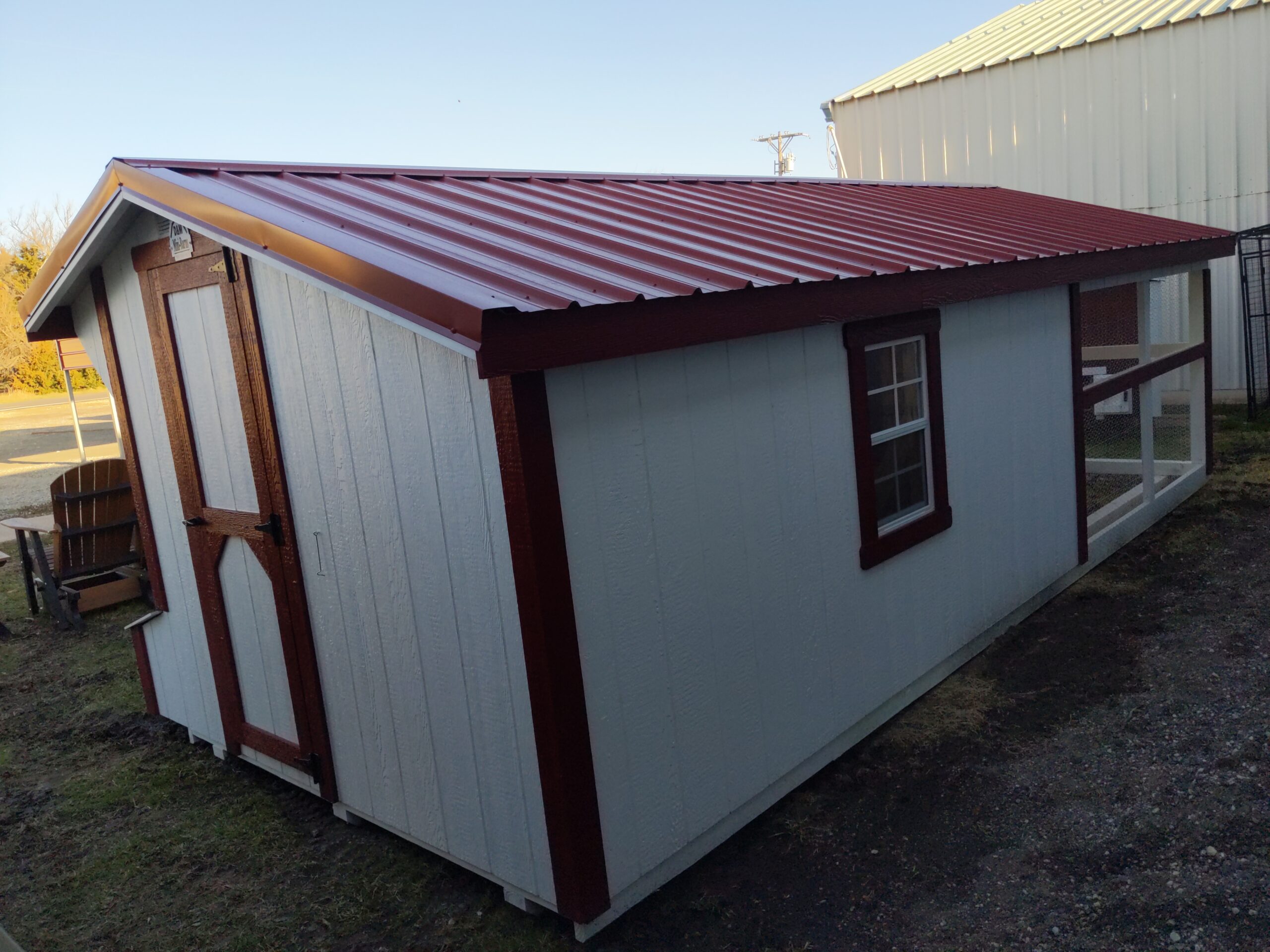 8x12 Chicken Coop with Run Portable Storage Shed Wellington KS Winfield KS Strong City KS