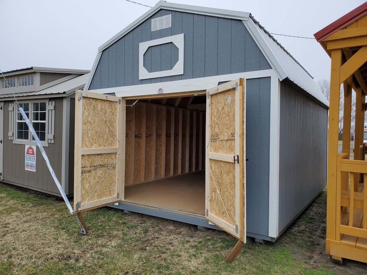 12x16 Lofted Barn Portable Storage Shed Garden City KS Hays KS Pratt KS