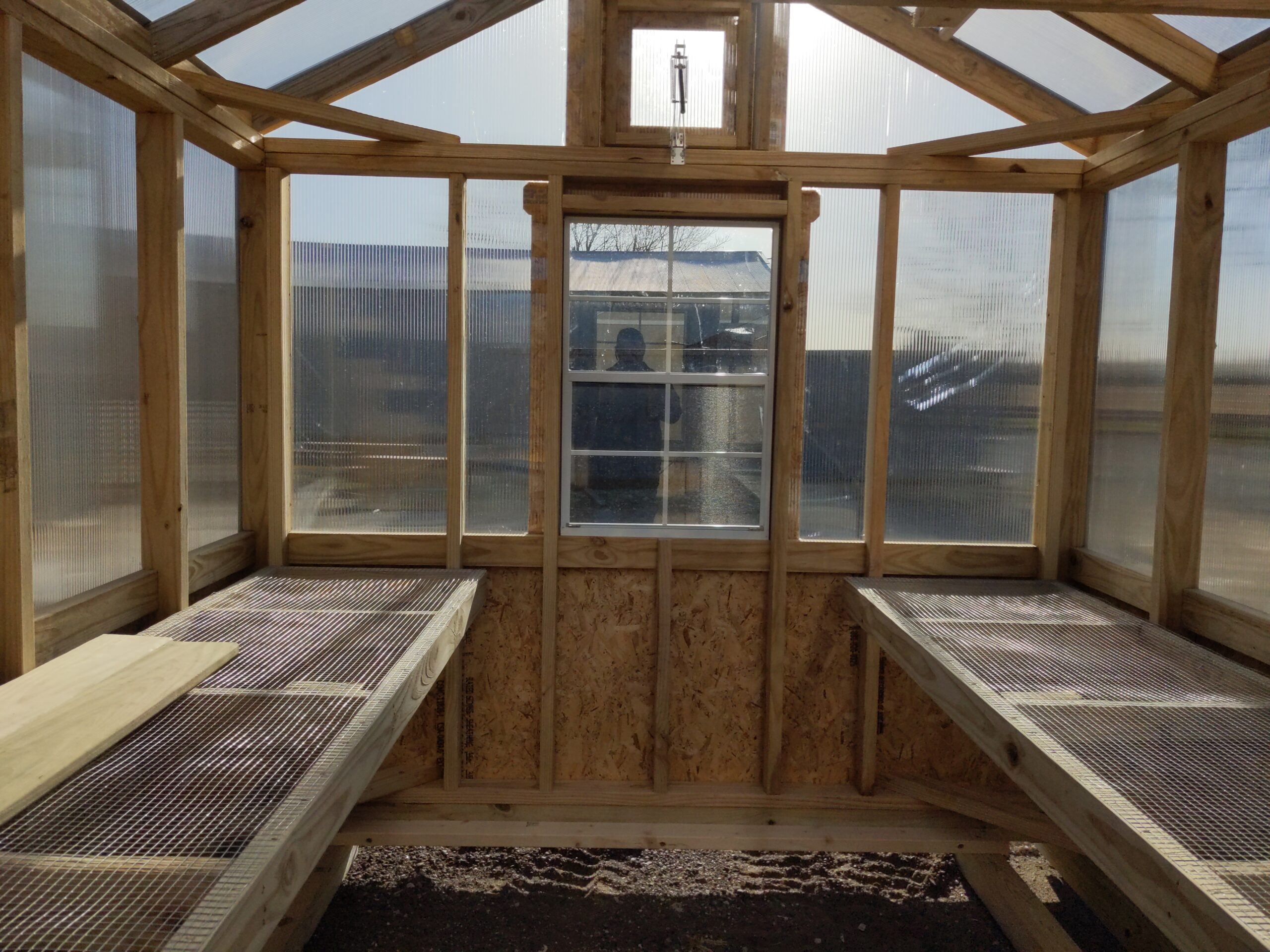 8x12 Portable Building Greenhouse Vent Topeka KS Gardner KS Louisburg KS