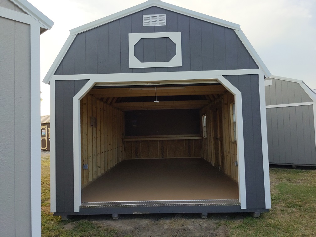 Metal Garage with Loft FOR SALE- Projective Portable Buildings