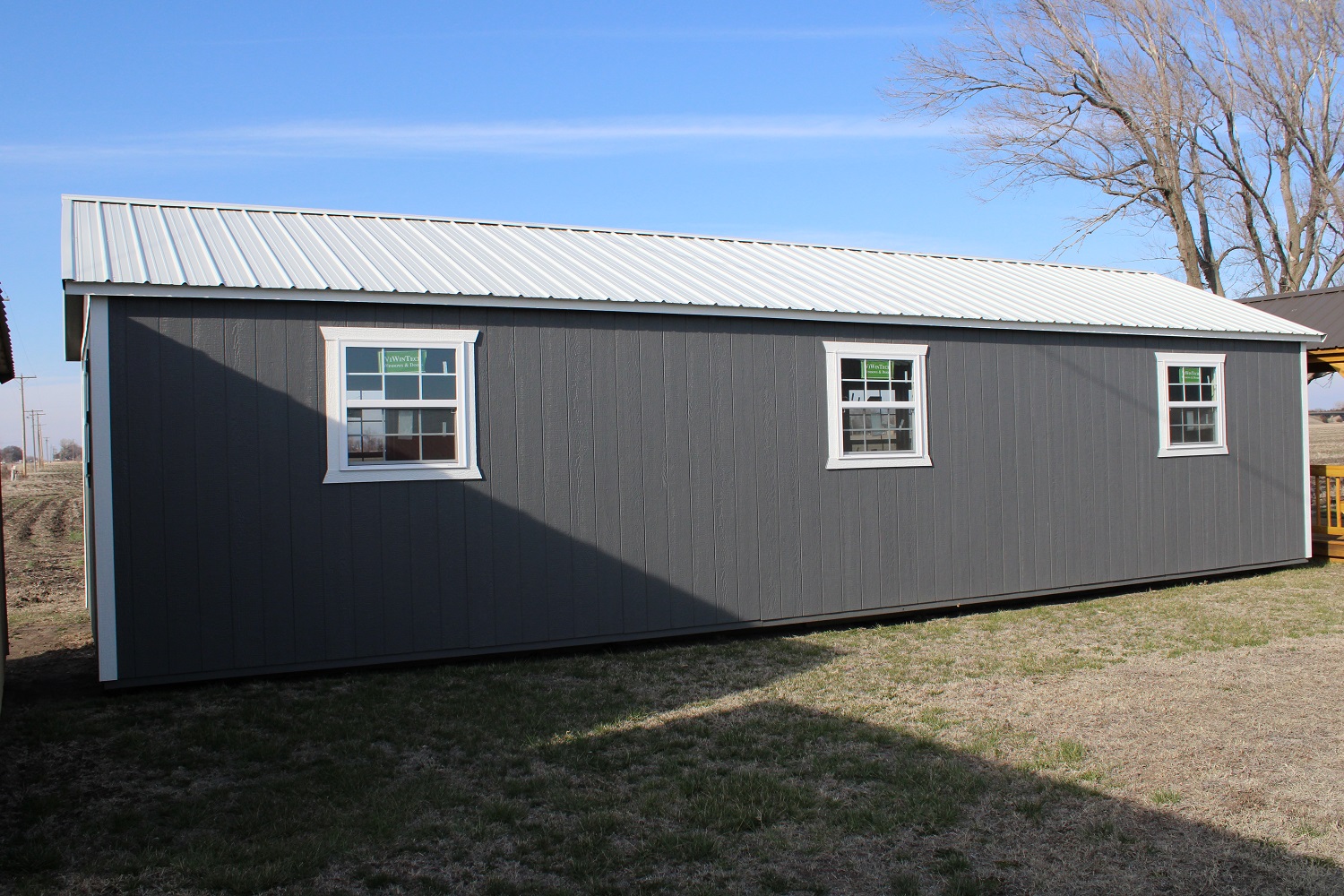 16'x40' Side Cabin With Sunburst Dormers By Derksen Portable Buildings ...