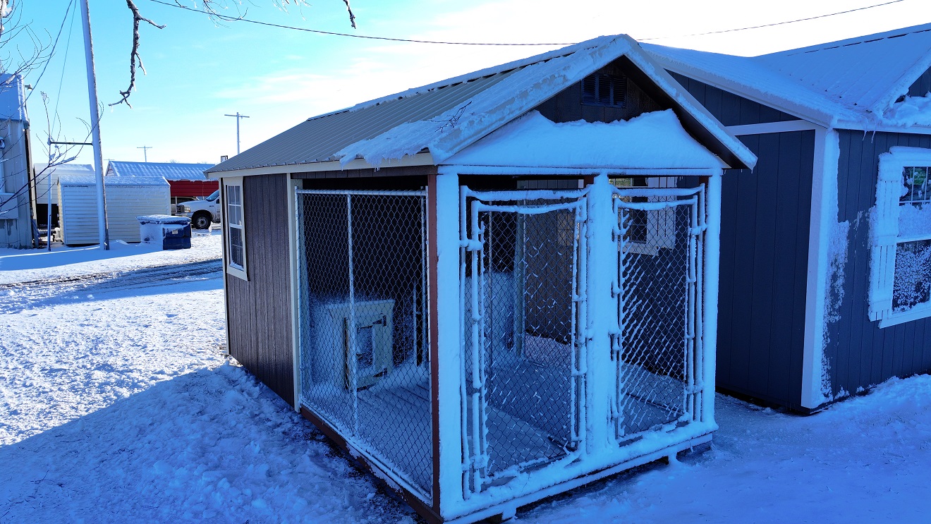 5 Winter Sale 8x16 Two Dog Kennel By Derksen Portable Buildings